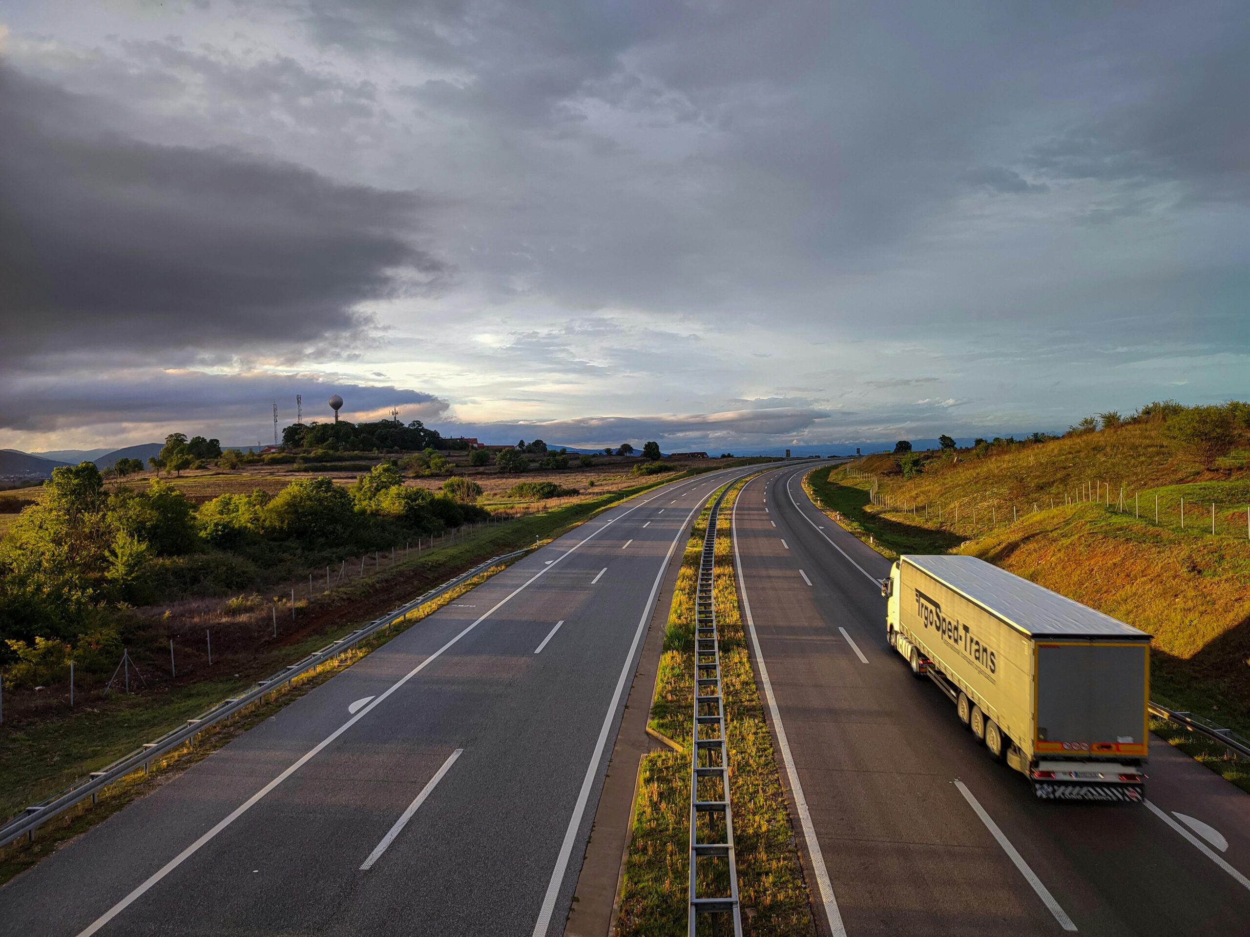 freight truck on highway